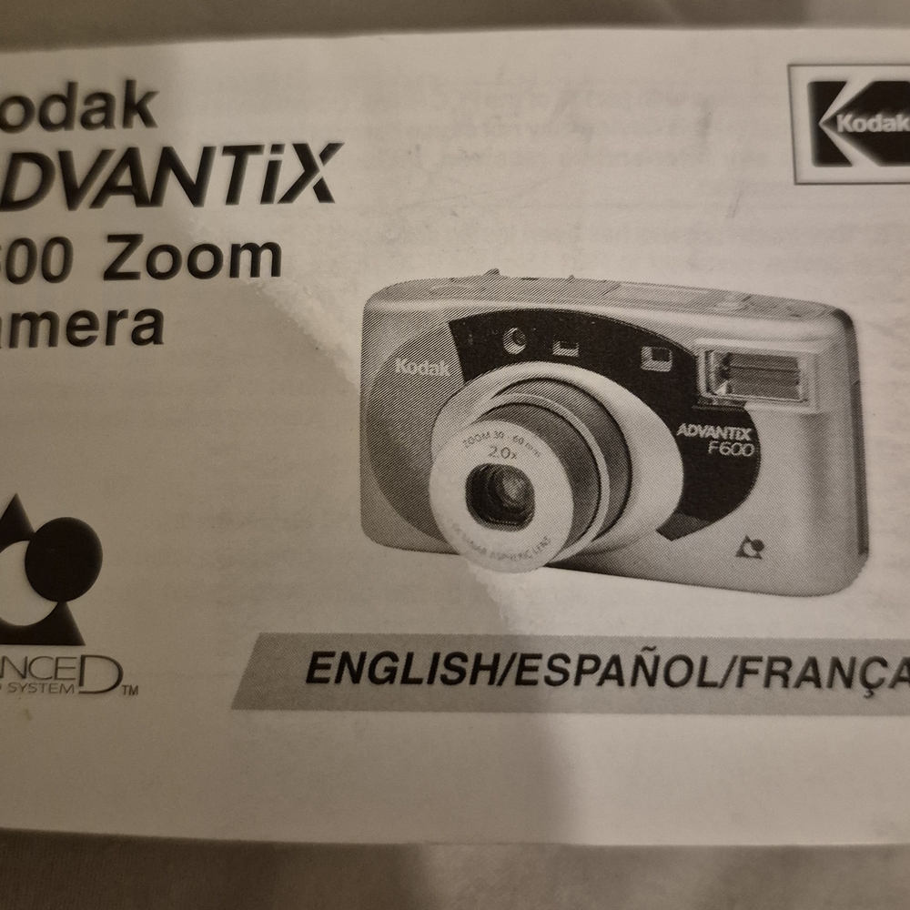 Kodak Advantix F600 Silver Camera